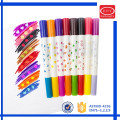 Promotional multi colors dual tips magic stamp color pen